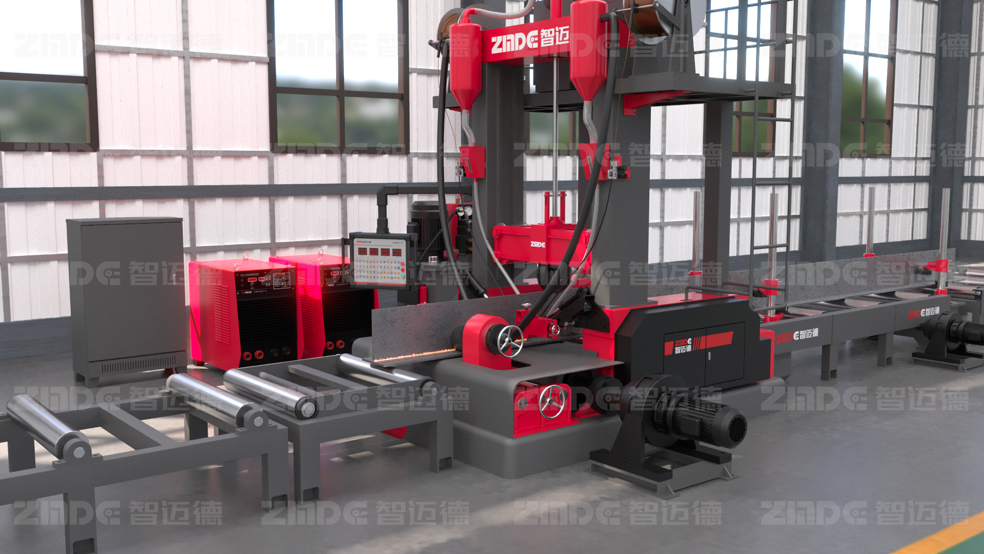 省時(shí)省力省人工，組焊矯一體機(jī)解鎖鋼結(jié)構(gòu)加工新模式